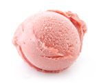Boule de glace fraise